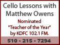 Cello Lessons from Matthew Owens
